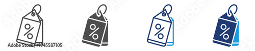 sale icon set multiple style