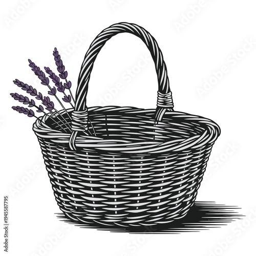 empty wicker basket