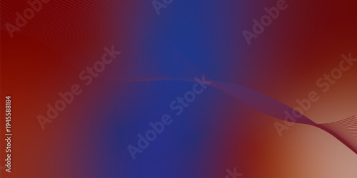 DarkRed and navy luminous wave ribbons streaming through a deep shadowy backdrop with scattered micro sparkles, futuristic tech atmosphere, vector illustration