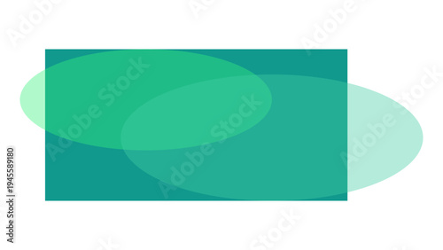 Green gradient background with overlapping circles abstract