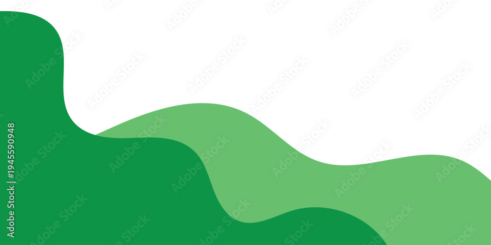 Fototapeta premium abstract creative green organic shape background design.