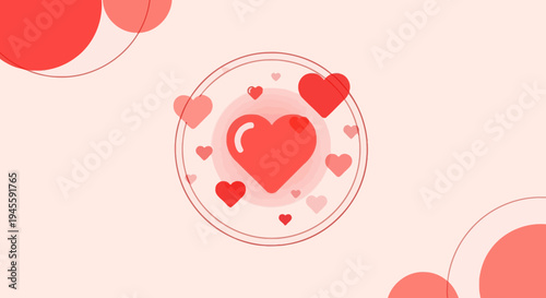 Red Hearts Collection - Love Symbol Vector Art