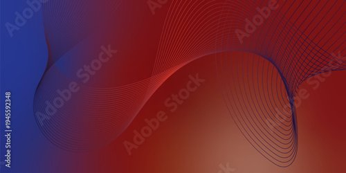 DarkRed and navy luminous wave ribbons streaming through a deep shadowy backdrop with scattered micro sparkles, futuristic tech atmosphere, vector illustration