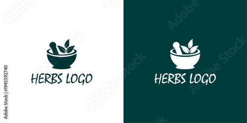 herbs, herbs logo. isolated vector logo