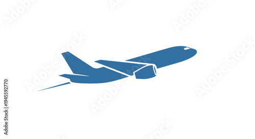 The airplane flies through clear blue skies smoothly.