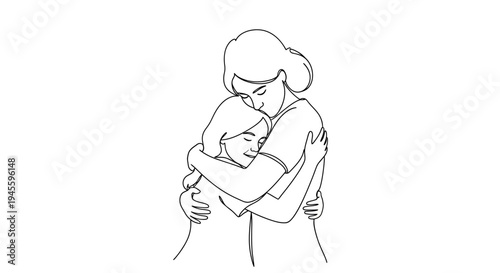 Mother Holding Baby in Her Arms.