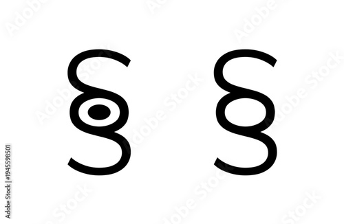 Minimalist vector elements composed of rounded shapes and bold lines. These abstract pictograms feature geometric compositions that suggest stylized figures.	