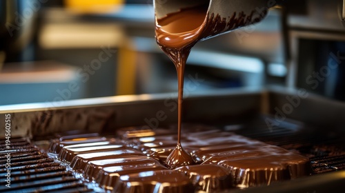 Automated Chocolate Tempering Machine Pouring Silky Liquid