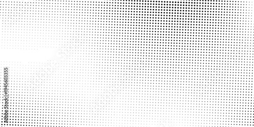 Dot wave halftone gradient background. Faded grit noise texture. White and black sand abstract simple