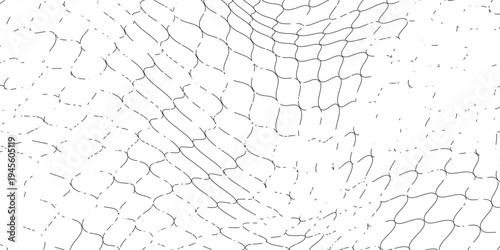 Grunge net pattern. Seamless design for sportswear or equipment like soccer goals, volleyball abstract modern art