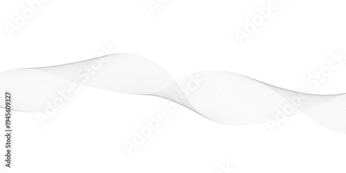 Modern abstract glowing wave lines on white background. Dynamic flowing wave design element. Futuristic technology and sound wave pattern. Abstract Modern Line, Wave Designed On white Background.