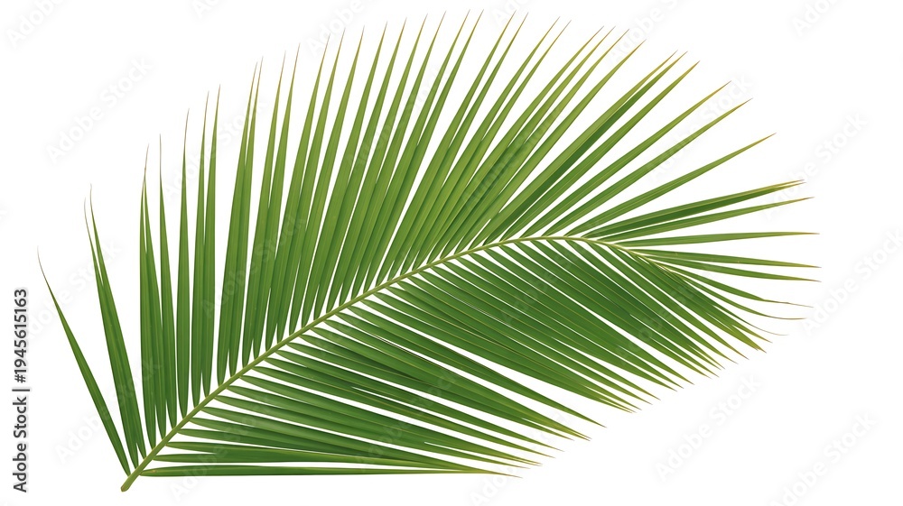 Obraz premium palm leaf isolated on white