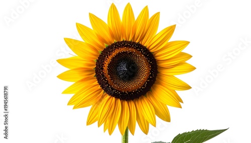 Vibrant Sunflower in Full Bloom - A Detailed Close-Up.