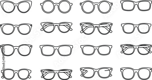 Vintage camper van silhouette camping scene with tent and people sitting by campfire in pine forest under flying birds sky.