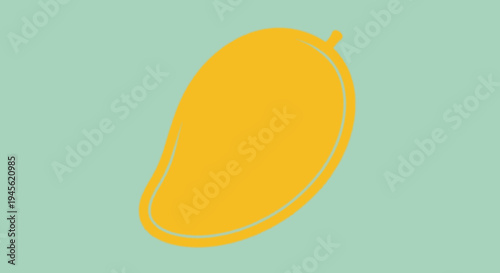 Mango Fruit Isolated on Light Background.