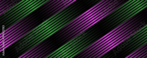Neon Colored Banner with Stripes. ChatGpt Technology Background. Abstract Modern Digital Bg. Vector