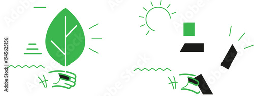 Comparison of renewable energy sources and traditional energy consumption