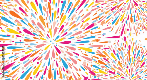 Colorful Abstract Splatter Background with Dynamic Droplets and Bright Colors