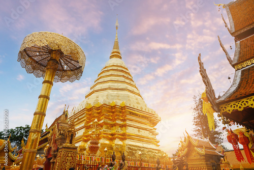 Εκτύπωση καμβά Wat Phra That Doi Suthep Buddhist temple in Chiang Mai, Thailand