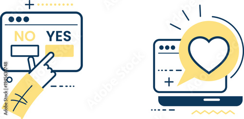 User interaction and positive feedback in digital interfaces