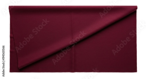 Elegant wine-colored fabric with subtle texture and a soft, draped appearance showcases simplicity