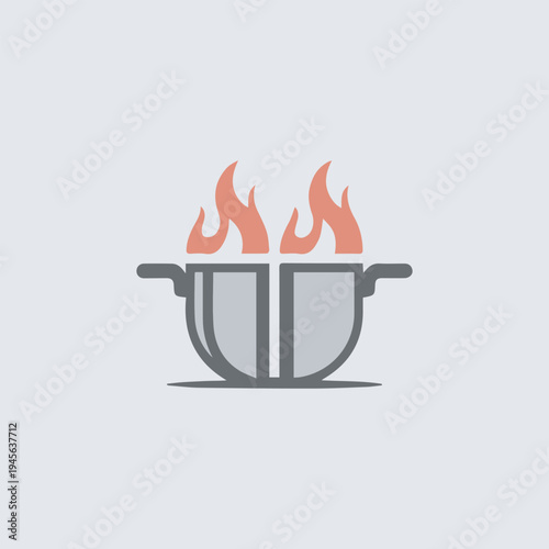 vector illustration of a burning fire