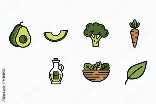 Healthy Food & Vegan Set