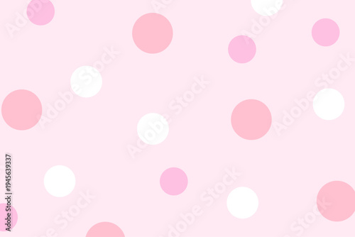 ピンク パステル 水玉 ドット パターン 背景 可愛い デザイン 素材