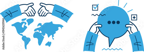 Global collaboration and planetary well-being through positive actions and communication