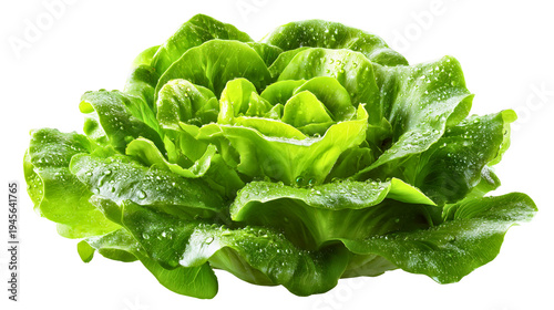 Crisp fresh green cabbage leaves with dew drops isolated on a black background, raw vegan diet ingredient.