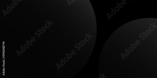 Grey abstract curved wavy lines on black background. Black background with line curve design. Blurred black silk fabric.