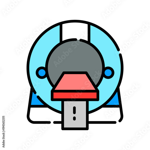 MRI Scan Icon Professional UI Symbol for Magnetic Resonance Imaging,