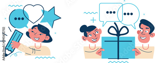 Digital communication and social interaction through modern devices