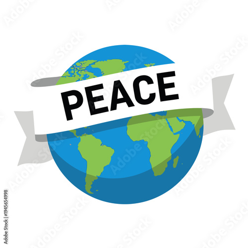 Global Peace Symbol A Dove Over the Earth, Representing Harmony and Unity Worldwide