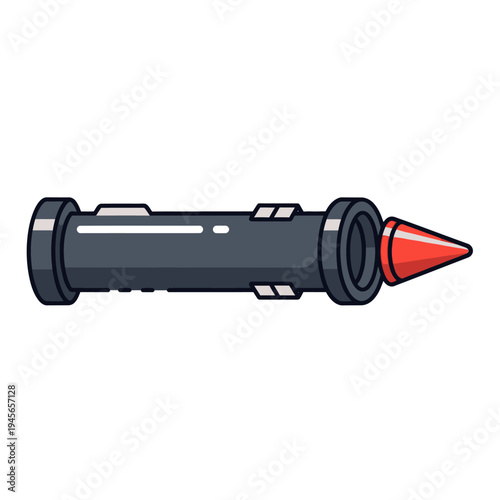 Sci-fi Rocket Launcher Weapon, Futuristic Military Projectile Gun, Space Combat Armament