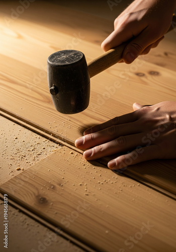 laying wooden floors