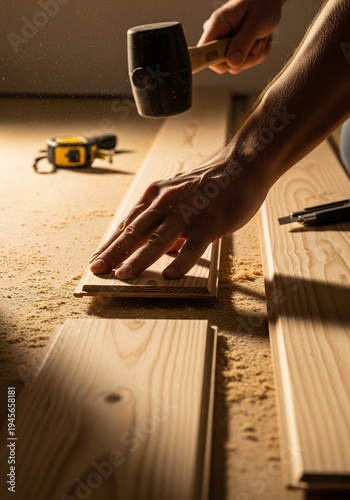 laying wooden floors