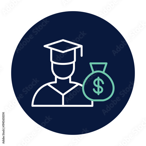 Student Loan vector, pixel perfect, illustrator file 
