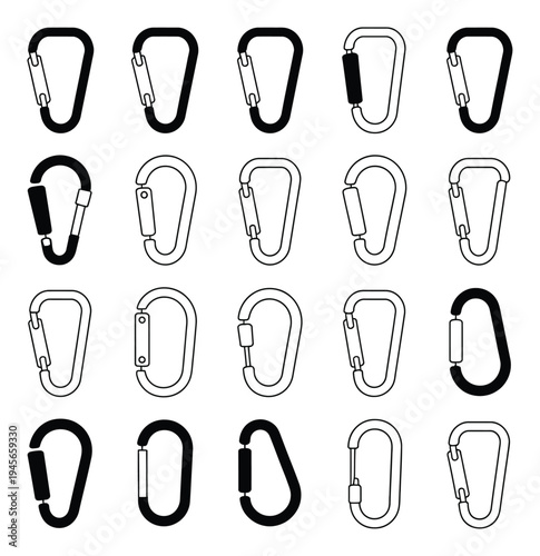 Collection of Carabiner in Various Styles