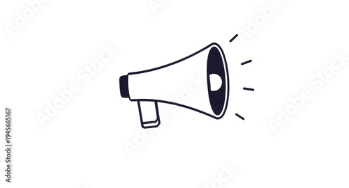 megaphone, loudspeaker, speaker, announcement, announce, broadcast, voice, sound, amplify, volume, alert, message, communication, marketing, promotion, advertising, campaign, protest, rally, attention