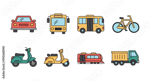 Vehicles on Road Transportation Options.