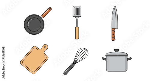 Kitchen Cooking Utensils and Tools.