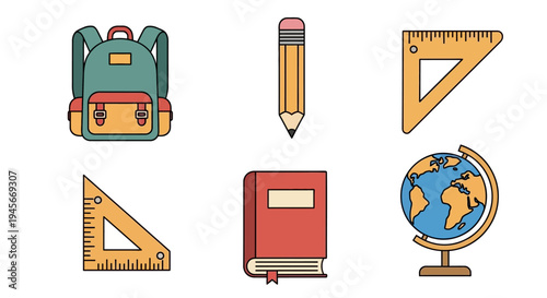 School supplies and education tools.