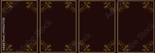 Gold Decorative Portrait Frame Set
