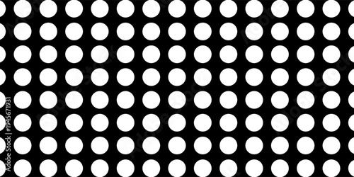 Black Polka dot seamless pattern. Polka dot Texture  background. Black  Dotted  pattern. White seamless pattern with black polka dots.