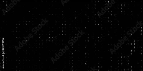 Question mark Seamless Dark pattern. Seamless repeating tiling question flat pattern. Question marks design for social media quiz, survey or poll. EPS Vector