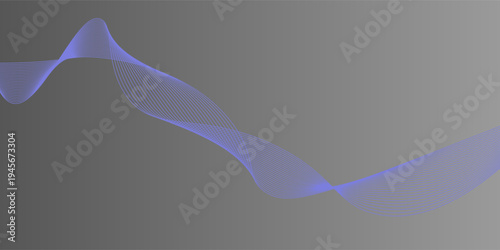 Abstract digital wavy lines on backgound with place for text. Tamplate for web banner, landing page, presentation, postcard, prints, poster.