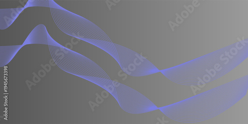 Abstract digital wavy lines on backgound with place for text. Tamplate for web banner, landing page, presentation, postcard, prints, poster.