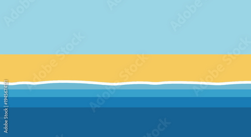 Stylized Illustration of Sand on Beach.