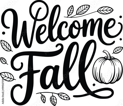 Autumn Typography T Shirt Design SVG, Fall Season Quote Lettering